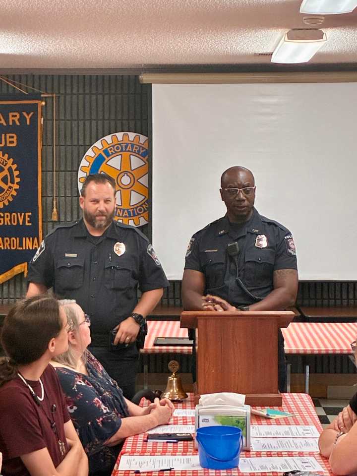 Southern Rowan SROs recognized by local Rotary Club