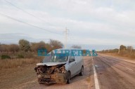 Ruta 89: camioneta protagonizó un fuerte accidente al embestir a un animal en la ruta
