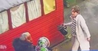 Shocking moment 'nasty' neighbour throws kettle of boiling water into disabled gran's face