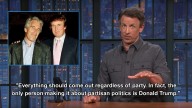 An obvious admission: Seth Meyers reacts to Trumps condemnation of bill to release Epstein files