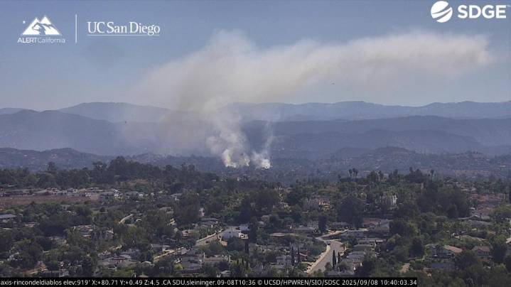 'Flora Fire' progress stopped near San Pasqual Valley Road in Escondido
