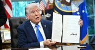 Trump’s Black-and-Blue Hand Makes Surprise White House Appearance