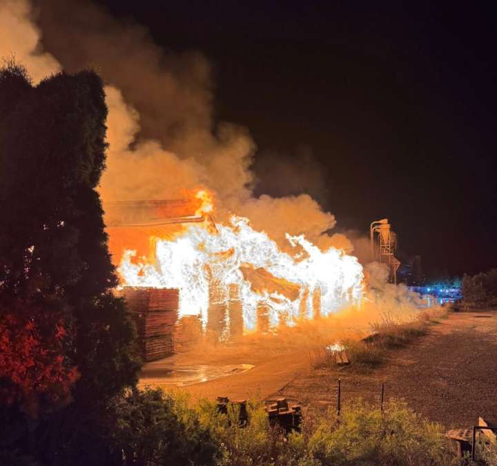 Firefighters have been battling blaze at central Pa. sawmill for hours