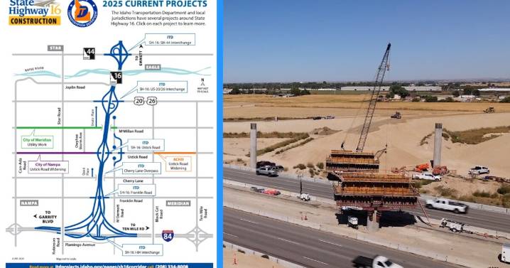 Highway 16 flyover lanes begin to take shape over I