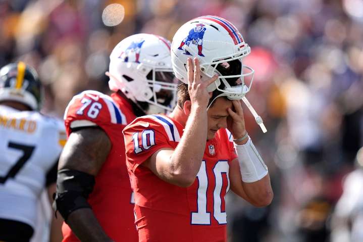 Patriots coach: Drake Maye's resiliency can't keep being tested each week