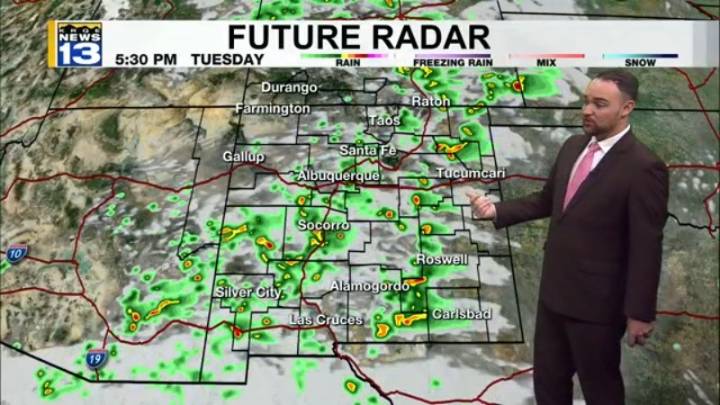 Midweek monsoon moisture for New Mexico