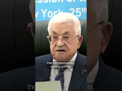 Palestine's Abbas Calls for End to War in Gaza