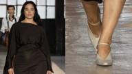 Ashley Graham Debuts Boss' Wedged Heels at Spring 2026 Show in Milan