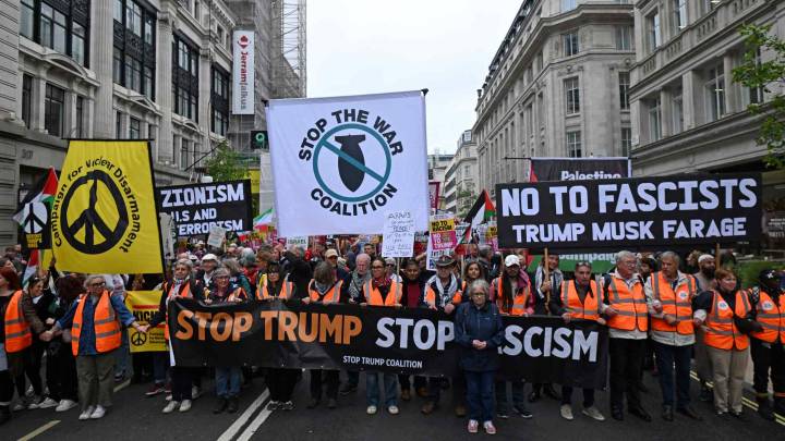 FOTOS | Así Fueron las Protestas Contra Trump en su Visita Oficial a Reino Unido