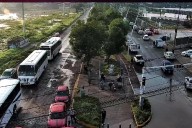 Atienden inundación en avenida Adolf B. Horn tras fuerte lluvia en Tlajomulco
