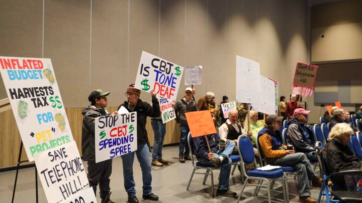 As eviction of Telephone Hill residents nears, protesters ask Juneau Assembly to delay
