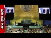Palestinian President Addresses UNGA Remotely After Being Denied a US Visa