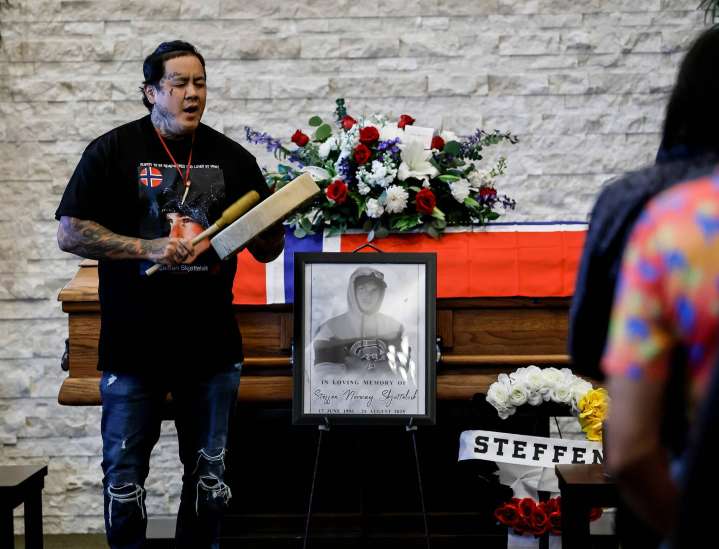 Family, Indigenous dignitaries honour Norwegian hiker