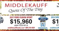 MIDDLEKAUFF AUTO GROUP * 