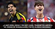 ¿A qué hora juega y en qué canal transmiten Club América vs. Chivas de Guadalajara por el Clásico Nacional?