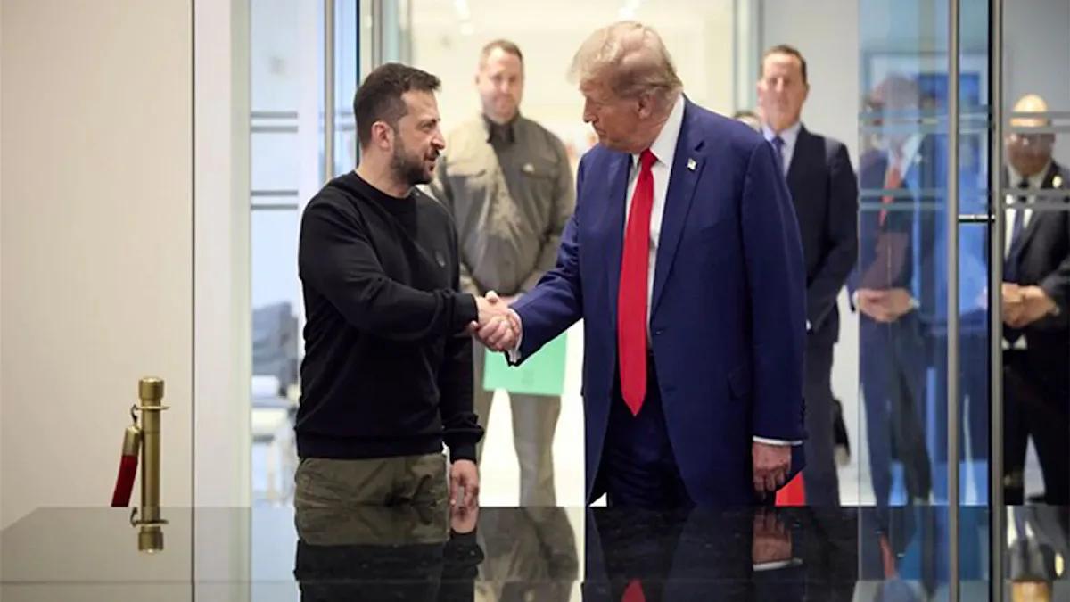 ‘Yes, I do’: Trump agrees NATO should shoot down Russian aircraft in meeting with Zelenskyy