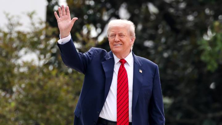 Trump is attending the US Open men’s final.