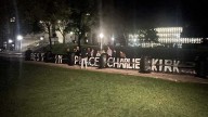 Carnegie Mellon students paint fence in honor of Charlie Kirk