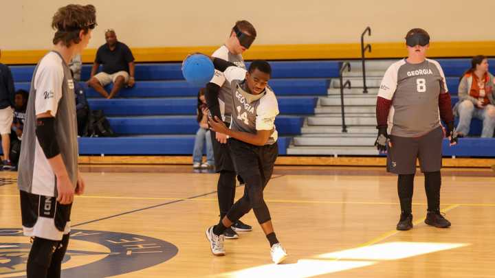 Blind and low vision athletes compete in Youth Goalball tournament