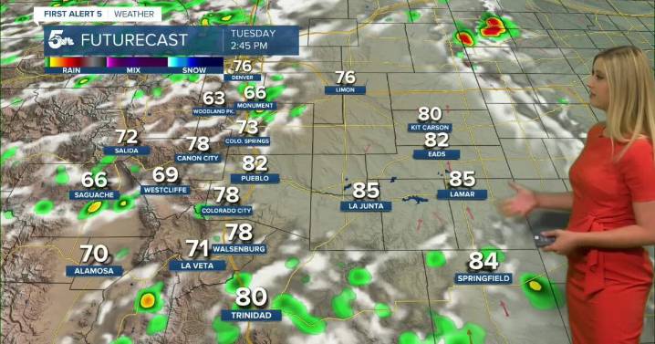 Warmth to start the week, and then a cold front arrives Tuesday afternoon