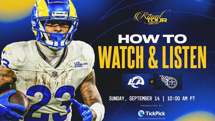 Los Angeles Rams at Tennessee Titans: How to watch, listen to and live stream Week 2