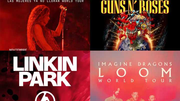 ¿Qué pasará con los próximos conciertos en el Vive Claro? Guns 'n Roses, Linkin Park, Imagine Dragons y Shakira llegarán a Bogotá