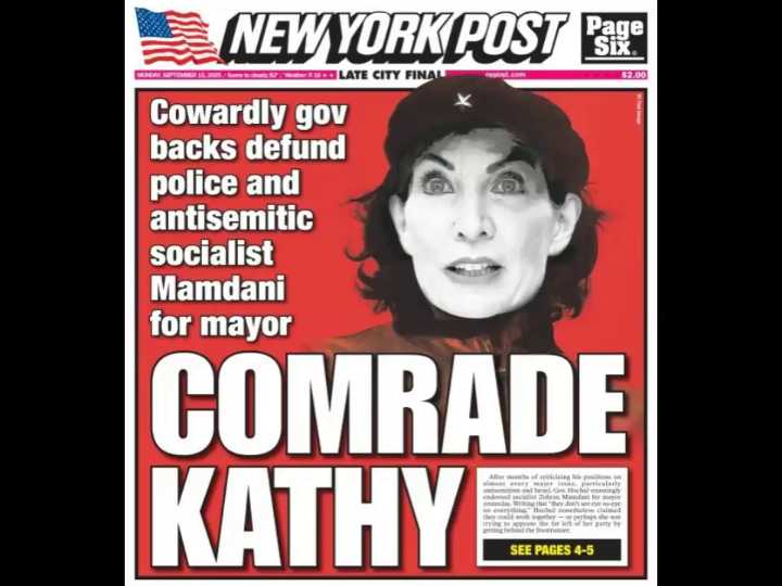 'Comrade Kathy' Hochul Takes Big Lead Over Stefanik On Mamdani Endorsement