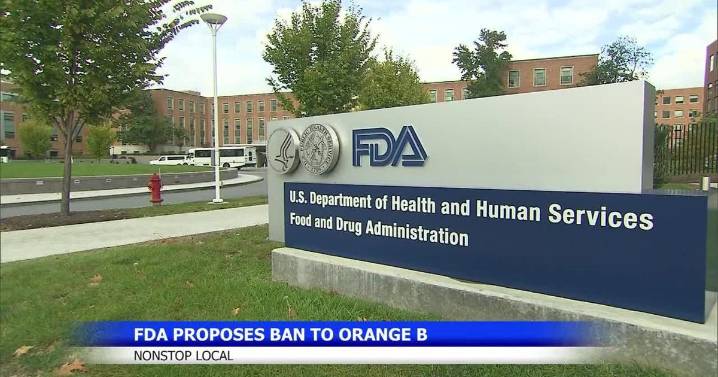 FDA proposes ban on obsolete Orange B food dye