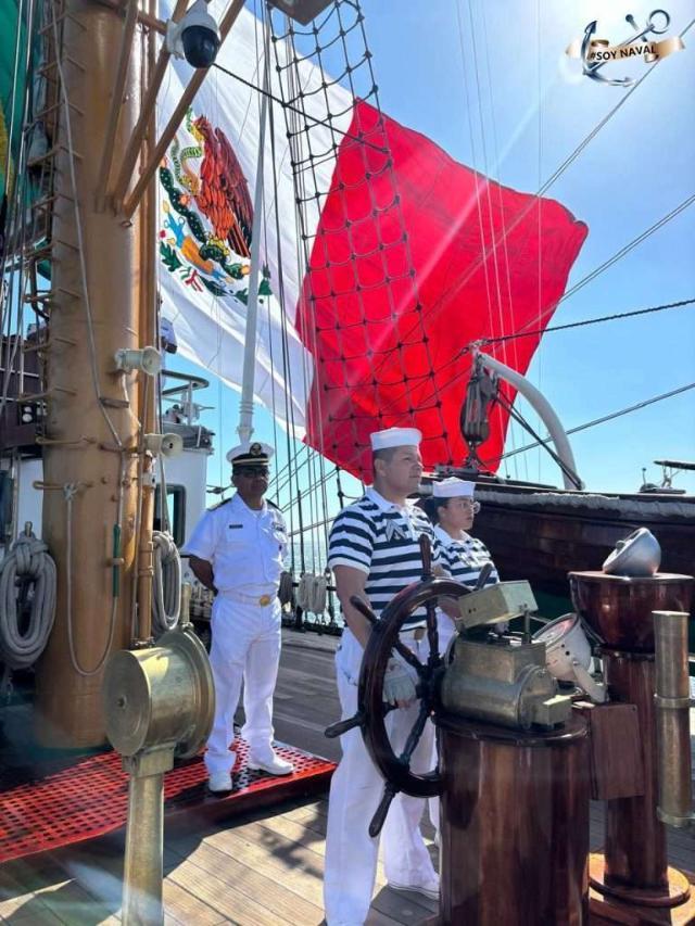 Buque Escuela “Cuauhtémoc” retorna a NY tras haber concluido pruebas de aceptación en el mar