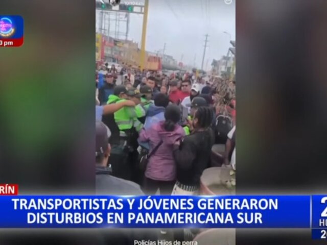 Protestas en Lima Sur: transportistas y Generación Z marcharon hacia el Congreso
