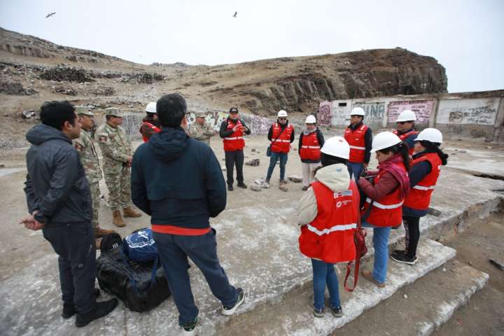 Equipo del Minjusdh realizó reconocimiento técnico en isla El Frontón