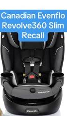 Evenflo recalls certain Gold Revolve360 Slim Car seats over choking hazard