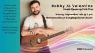 Free concert: An Evening with Bobby Jo Valentine