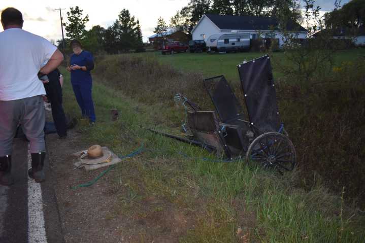 Amish man hospitalized after buggy crash in Gladwin County