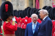 PHOTOS: Trumps greeted with royal welcome and protests on state visit to UK