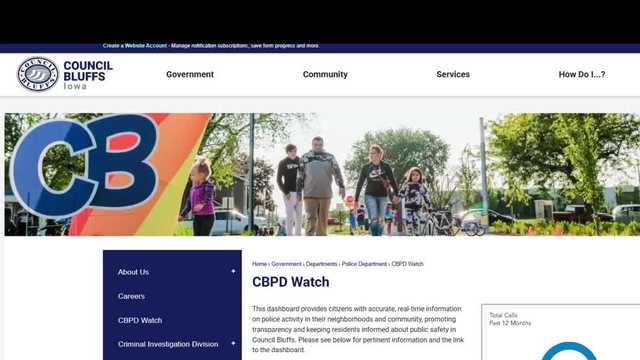 Council Bluffs police launch new, public data dashboard