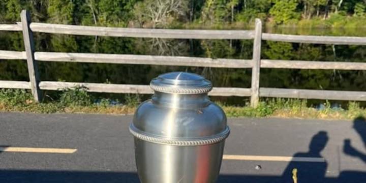 Canton police seek owner of urn found on trail