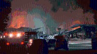 Crews battle large fire in Spencer County