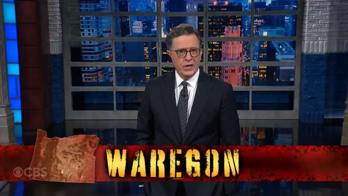 Coffee and kombucha battle in ‘Waregon’: Late-night hosts react to Trump’s ‘war
