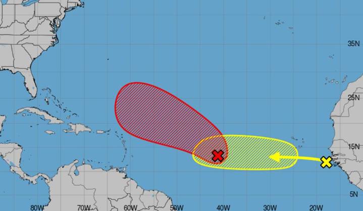 Hurricane center gives 90% chance system will form, begins tracking 2nd Atlantic system
