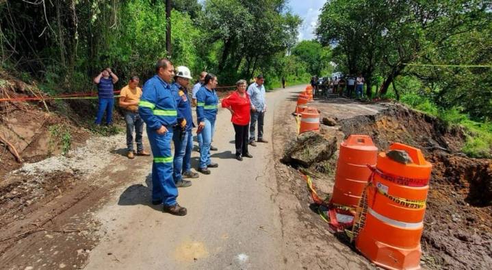 Investigan si derrumbe en Lolotla fue por falla geológica