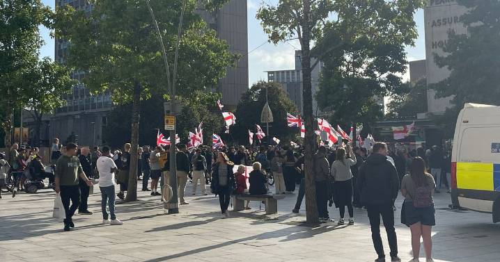Live: Rival protests face off in Plymouth as heavy police prescence descends