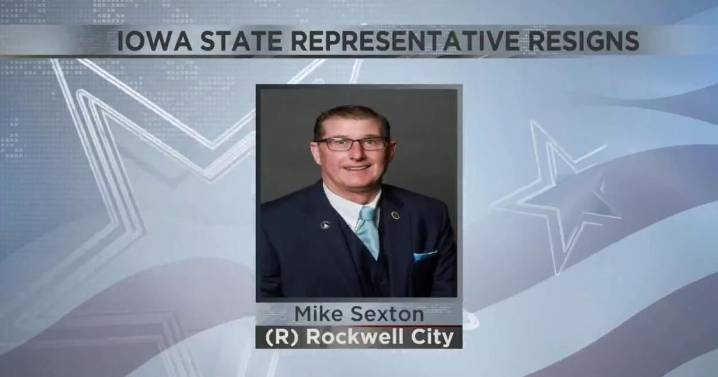 Iowa representative Mike Sexton resigns, takes role with President Trump