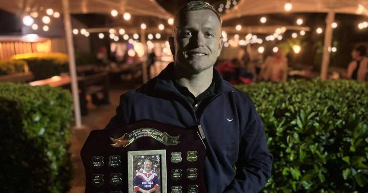 Inspired by his father's example, Dean Evans stands tall