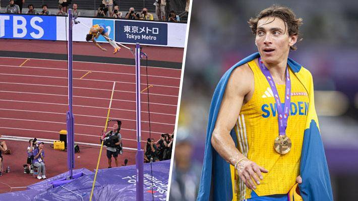 Duplantis lo hizo otra vez... Mira el impresionante e histórico salto con que agrandó su leyenda en el Mundial de Atletismo Su nombre es dorado ya en el salto con garrocha.