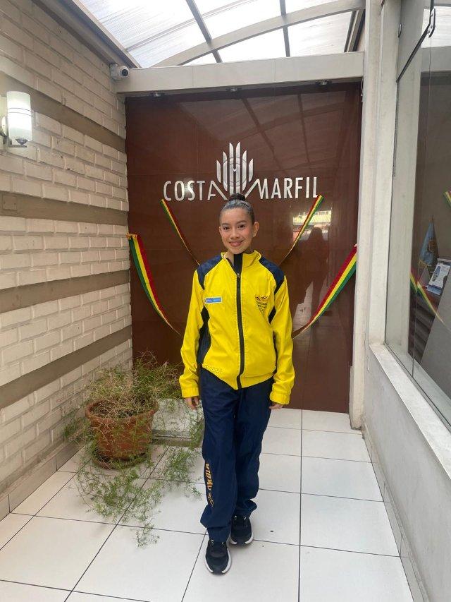 Manuela Gallego, presente en Sudamericano de Gimnasia