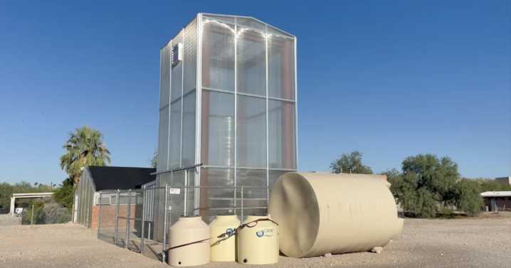 University of Arizona researchers develop solar tower to fight food waste