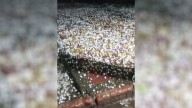 Cayó granizo y se esperan lluvias desde la madrugada del domingo