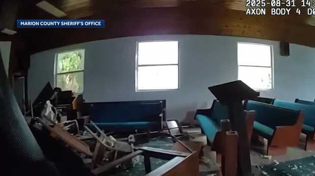 13-year-old charged with vandalizing Marion County church