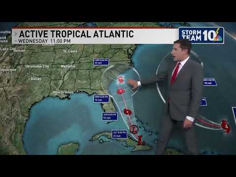 Tracking Hurricane Humberto and soon-to-be Imelda in the tropics